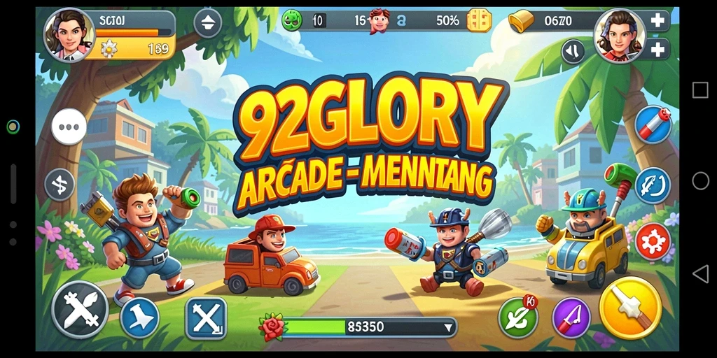Tampilan gameplay yang menarik dari 92GLORY dengan tantangan seru.