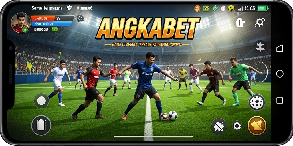 Screenshot gameplay <strong>ANGKABET</strong> yang menunjukkan aksi seru olahraga.