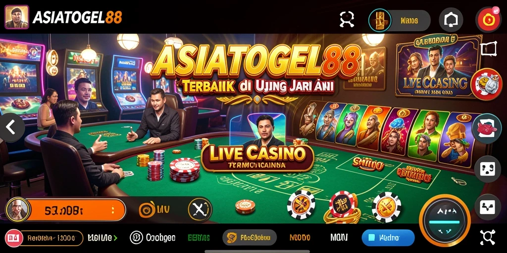 Tampilan gameplay Live Casino yang seru dan interaktif.