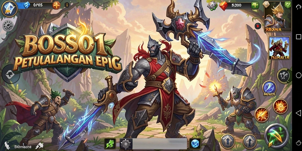 Gambaran menarik gameplay RPG yang seru dan mendebarkan.