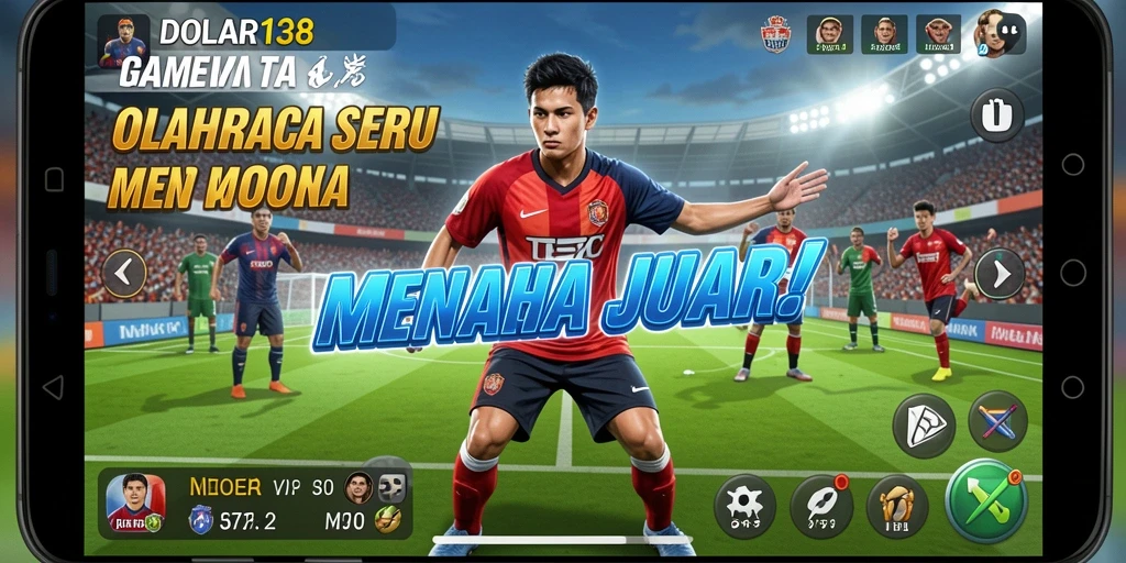 Screenshot DOLAR138 menampilkan aksi seru dalam pertandingan olahraga yang intens.