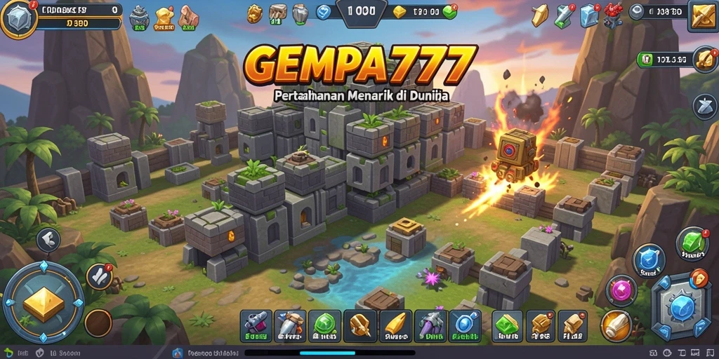 Tampilan gameplay GEMPA777 yang seru dalam melawan musuh.