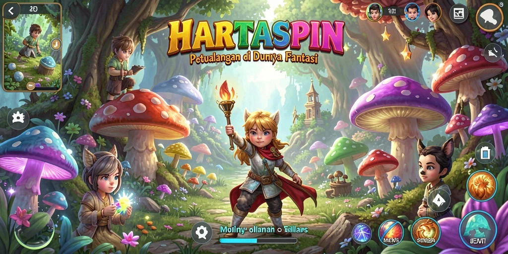 Gameplay HARTASPIN yang menakjubkan dalam petualangan seru.