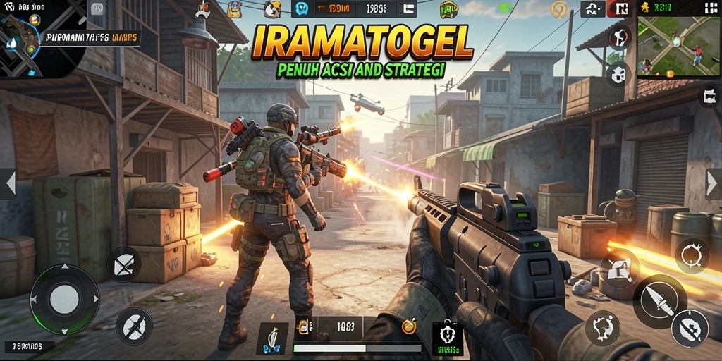 Screenshot gameplay IRAMATOGEL menampilkan aksi mendebarkan dalam TPS.