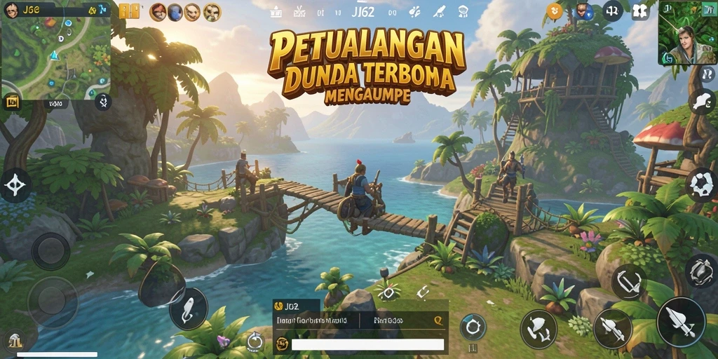 Tampilan gameplay menakjubkan di dunia terbuka JJ62.