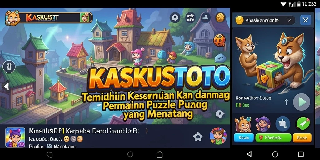 Gameplay KASKUSTOTO menampilkan tantangan Puzzle yang menyenangkan.