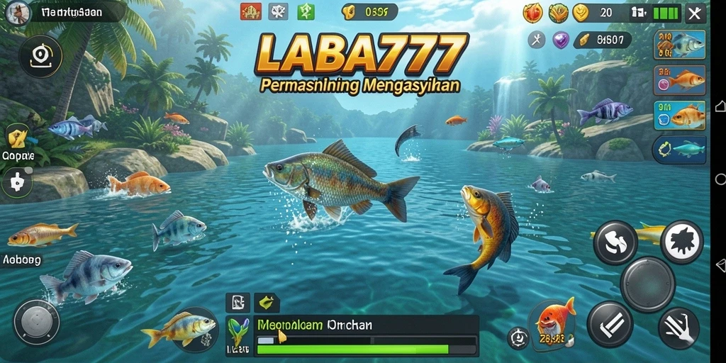 Tampilan nyata gameplay memancing yang menarik di LABA777.