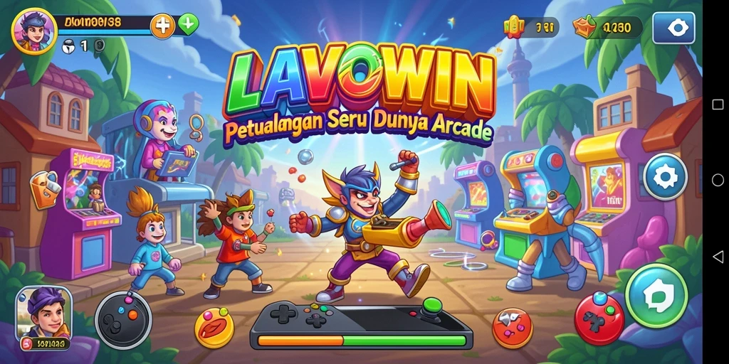 Screenshot LAVOWIN menampilkan aksi seru dalam gameplay Arcade.