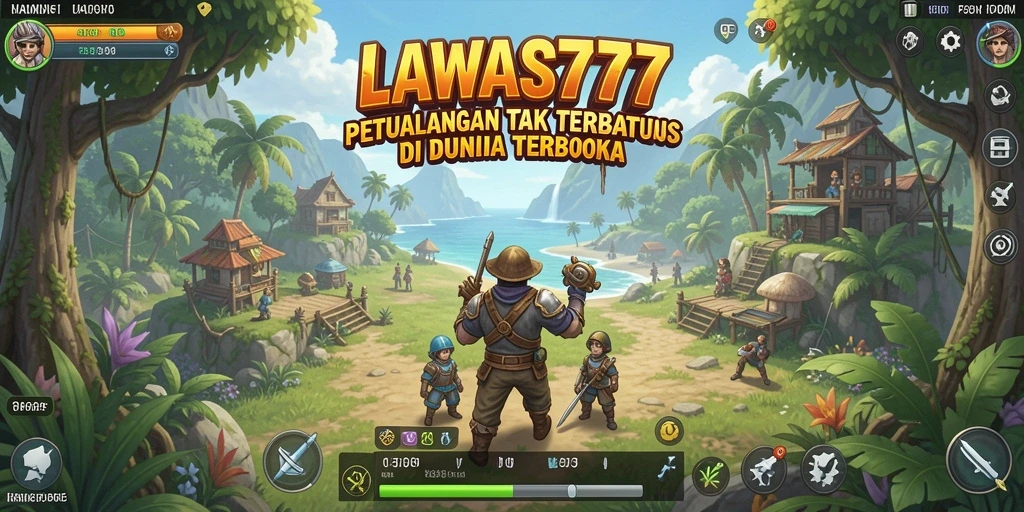 Screenshot gameplay Open World dari LAWAS777 yang menampilkan petualangan seru.