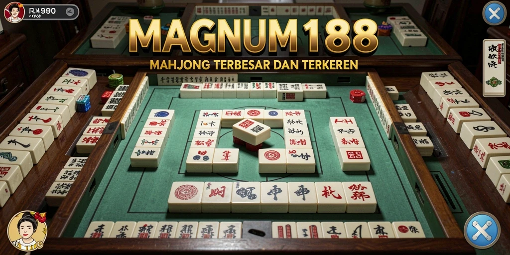 Tampilan gameplay seru MAGNUM188 saat bermain Mahjong.