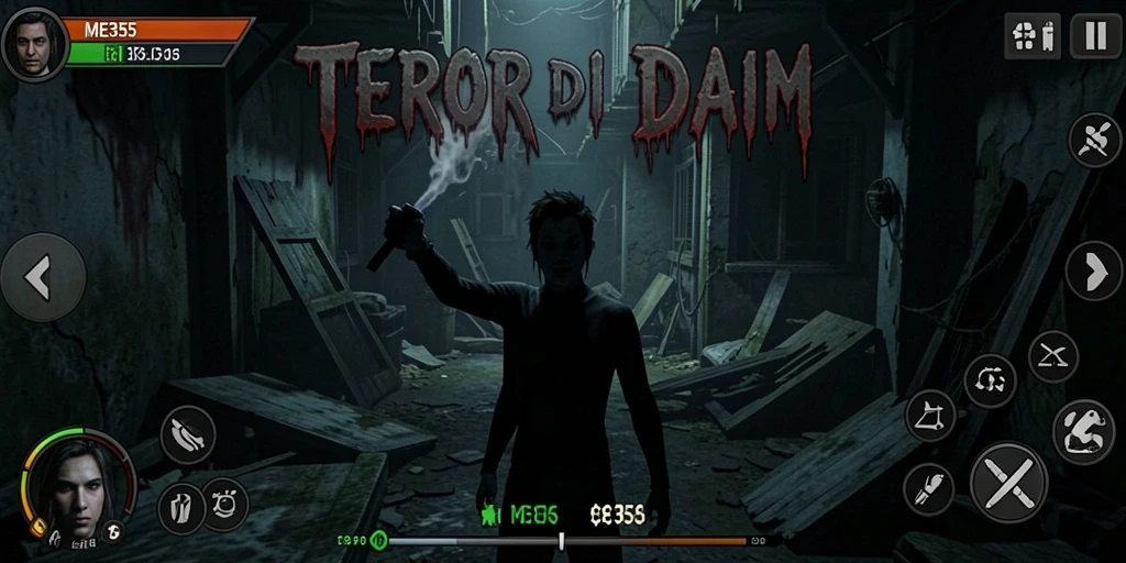 Gameplay menegangkan dengan suasana horor yang mencekam.