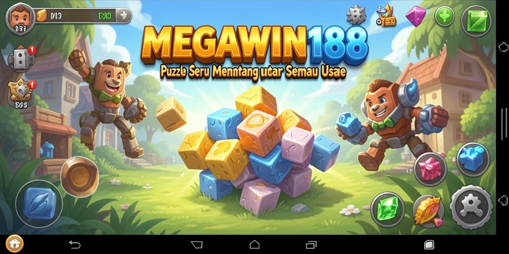 Tampilan menarik dari gameplay Puzzle MEGAWIN188 yang menantang.