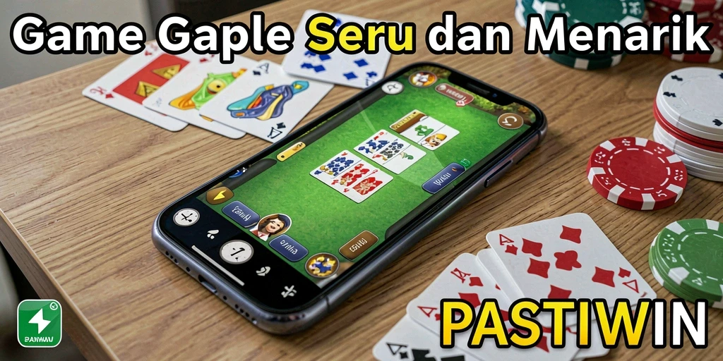 Tampilan gameplay Gaple yang seru dan interaktif di PASTIWIN.