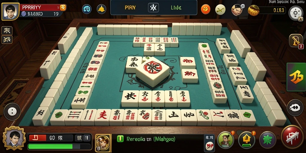 Screenshot utama PPRRYY dengan tampilan permainan Mahjong yang menarik.
