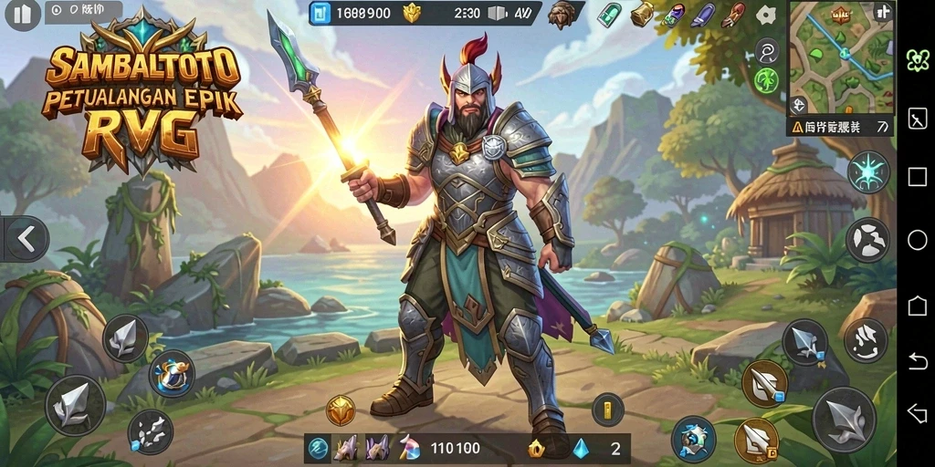 Screenshot gameplay <strong>SAMBALTOTO</strong> yang menampilkan aksi pertempuran seru.