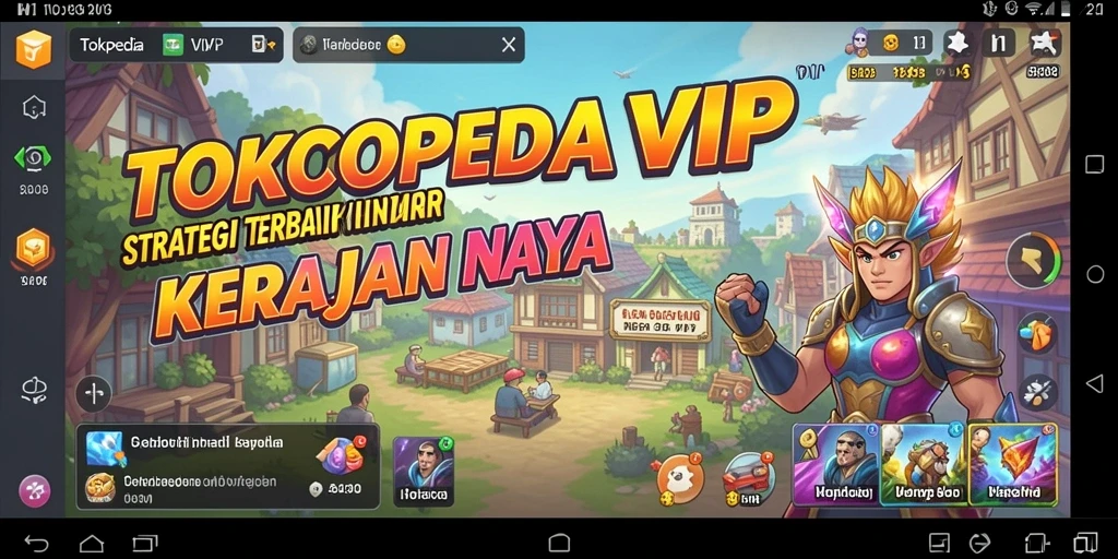 Screenshot utama TOKOPEDIAVIP menampilkan gameplay menarik saat membangun kerajaan.