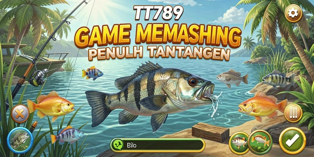 Screenshot gameplay TT789 menunjukkan suasana memancing yang realistis.