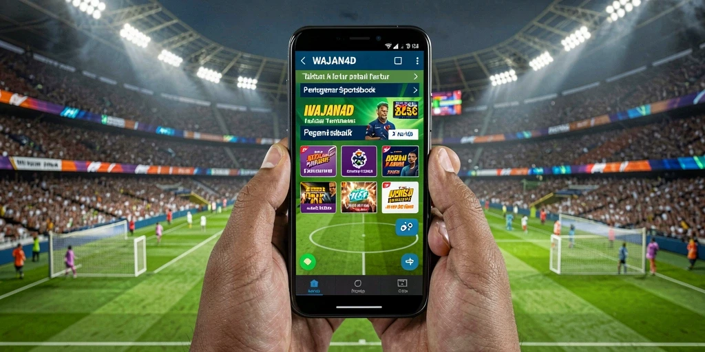 Tampilan gameplay <strong>WAJAN4D</strong> saat memasang taruhan olahraga secara langsung.