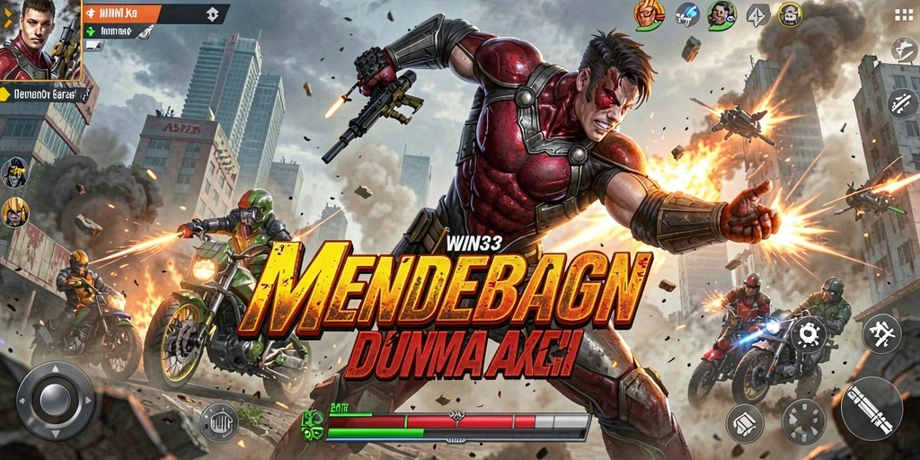 Tangkapan layar menunjukkan aksi seru dari gameplay WIN33.