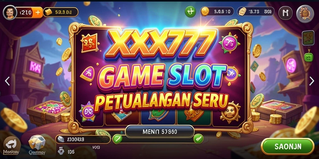 Screenshot gameplay XXX777 yang penuh aksi slot seru.